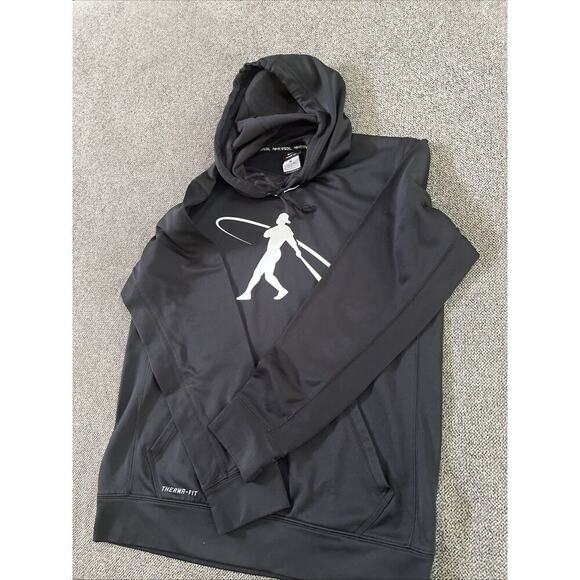 Nike BSBL Therma Fit Swingman Hoodie Ken Griffey Jr Seattle Mariners Black Med - Picture 2 of 7